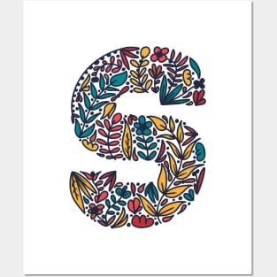 Tropical Letter S Posters and Art